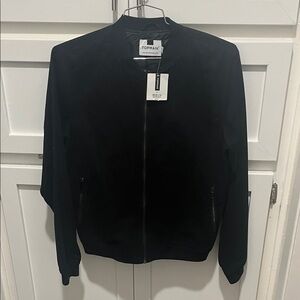 Topman Classic Black Bomber Jacket